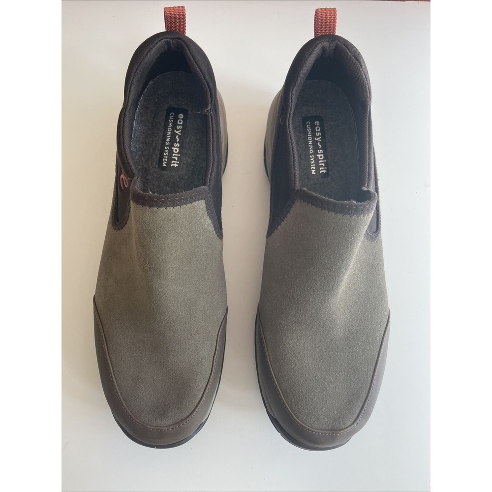Easy Spirit SE Jollie Cushioning Brown Suede Leather Wom Slip‎ On Shoes Sz 8.